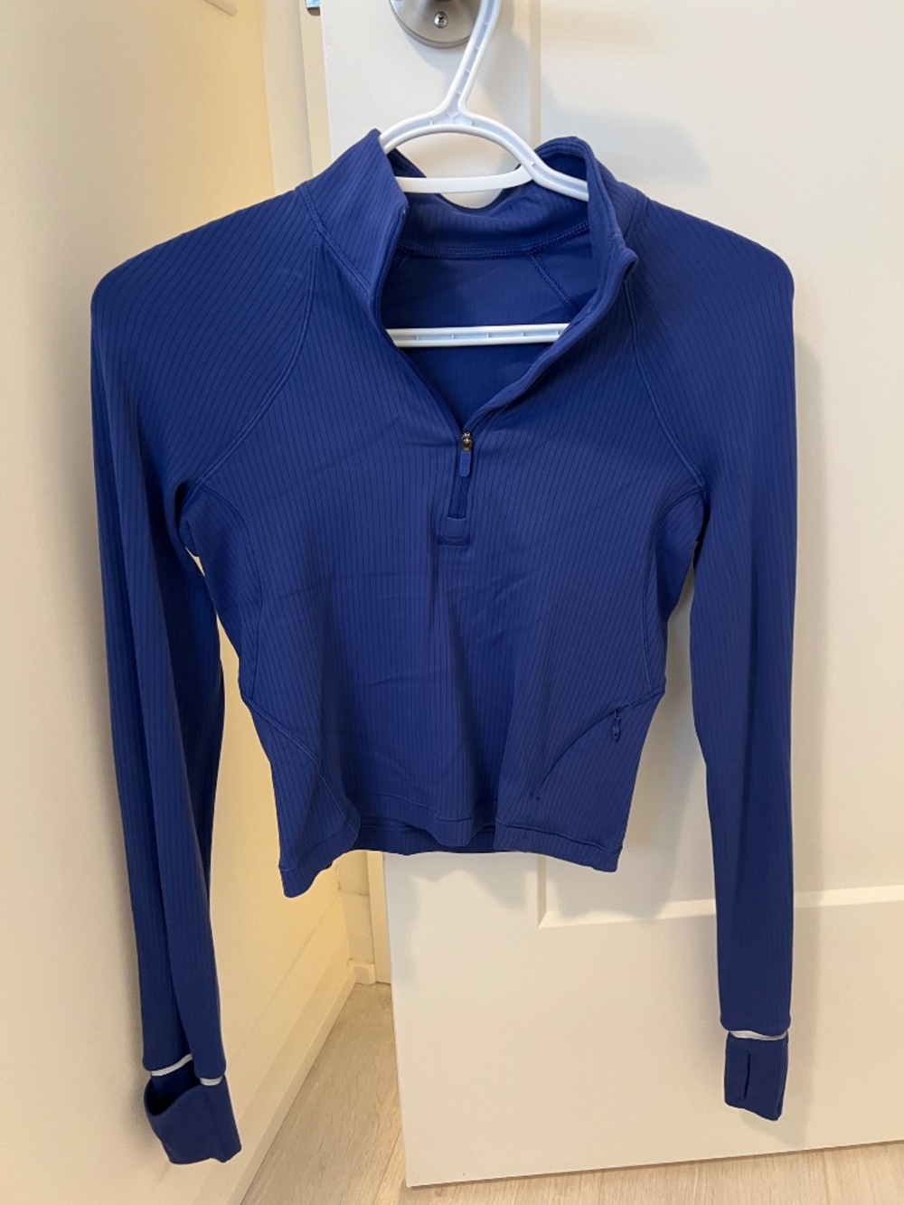Lululemon It's Rulu Ribbed Cropped Half Zip - Picture 6 of 8